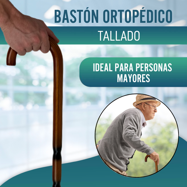 Bastones Adultos Ortopédicos con Mangos Curvos | 2 Diseños