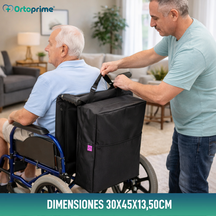 Mochila Trasera para Silla de Ruedas | 8 Compartimientos
