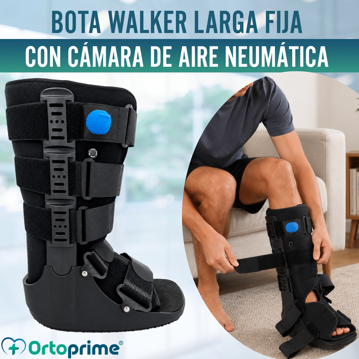 Bota Walker Larga Fija con Cámara de Aire | Bota Ortopédica