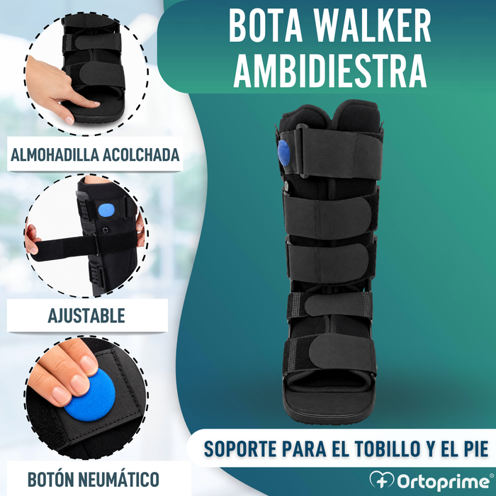 Bota Walker Larga Fija con Cámara de Aire | Bota Ortopédica