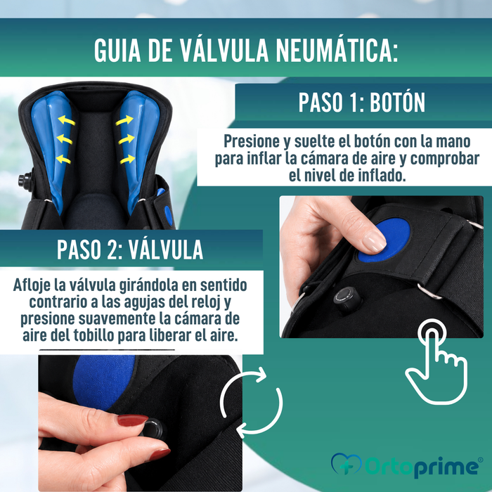 Bota Walker Larga Fija con Cámara de Aire | Bota Ortopédica