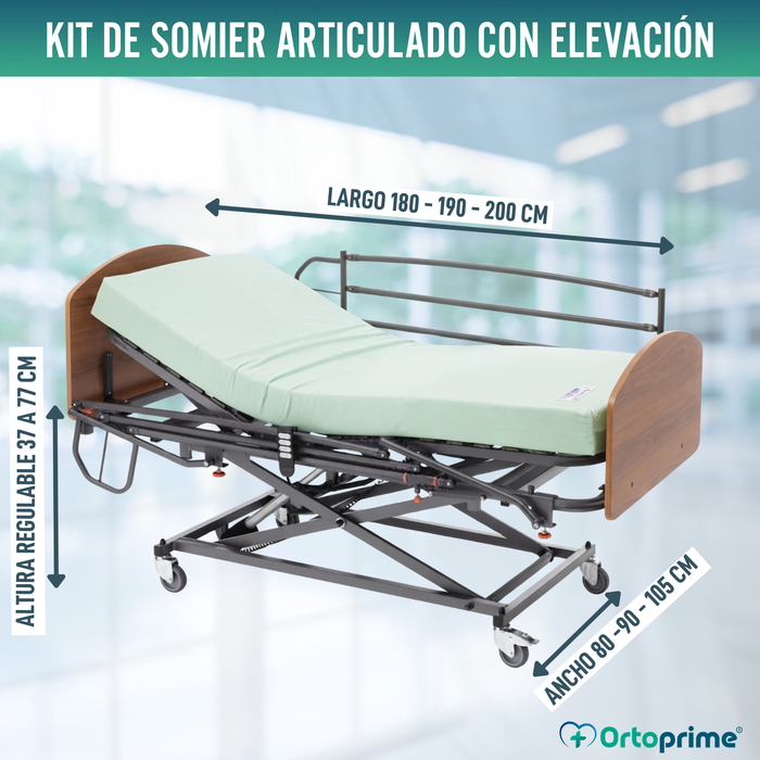 Cama Articulada 105 Eléctrica Carro Elevación  | Resistance Pack