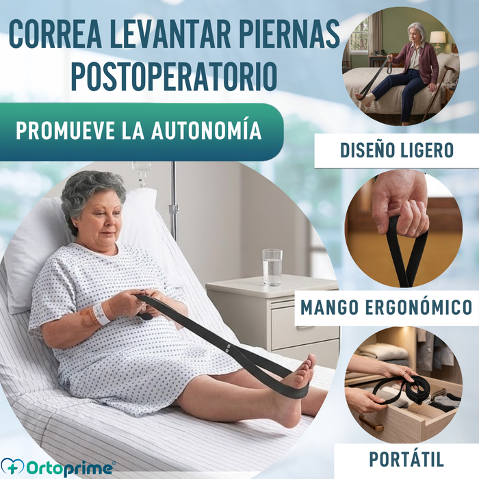 Correa Levantadora de Piernas con Lazo Rígido para Movilidad