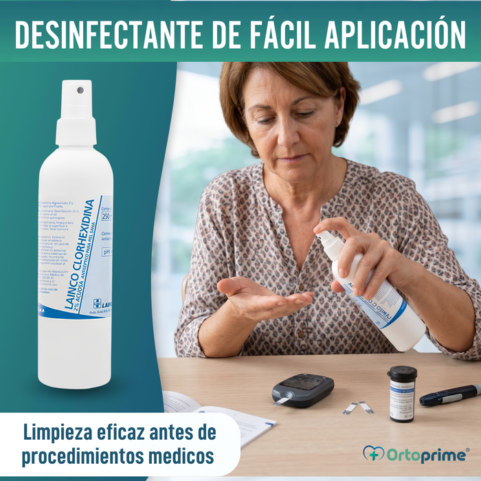 Spray Antiséptico de Clorhexidina 2% | Solución Acuosa 250ml