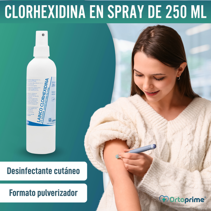 Spray Antiséptico de Clorhexidina 2% | Solución Acuosa 250ml