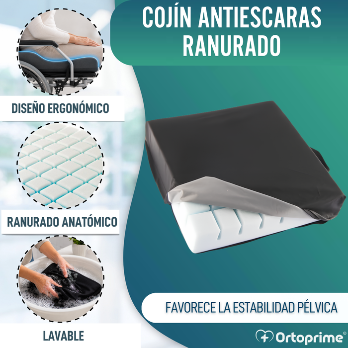 Cojín Antiescaras Ranurado Anatómico