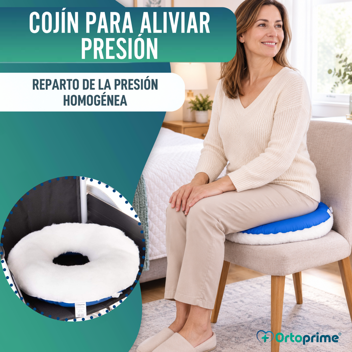 Cojín Antiescaras Redondo Algodón