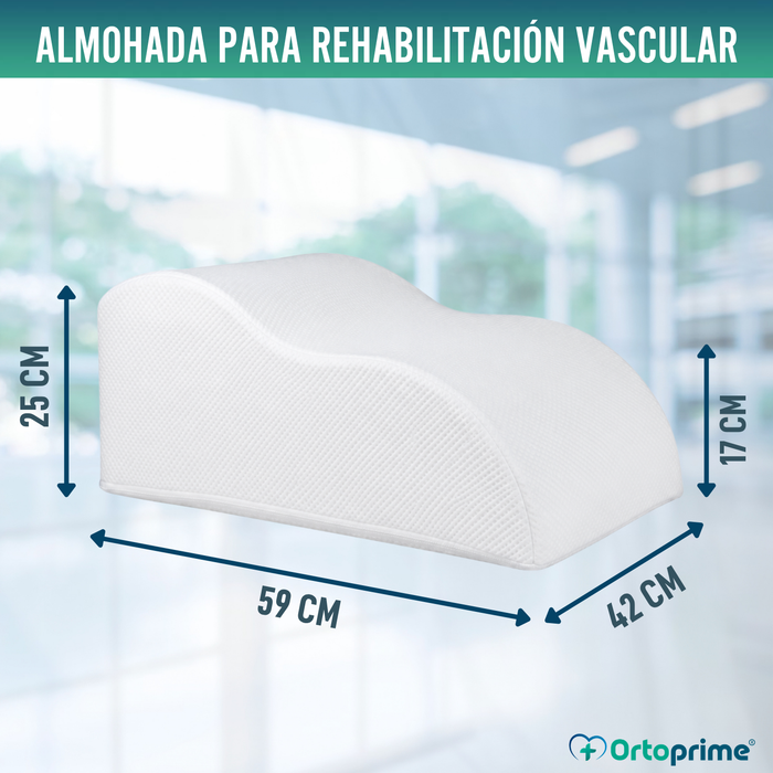 Cojín Reposapiernas Viscoelástico | Almohada Vascular Efecto Memoria