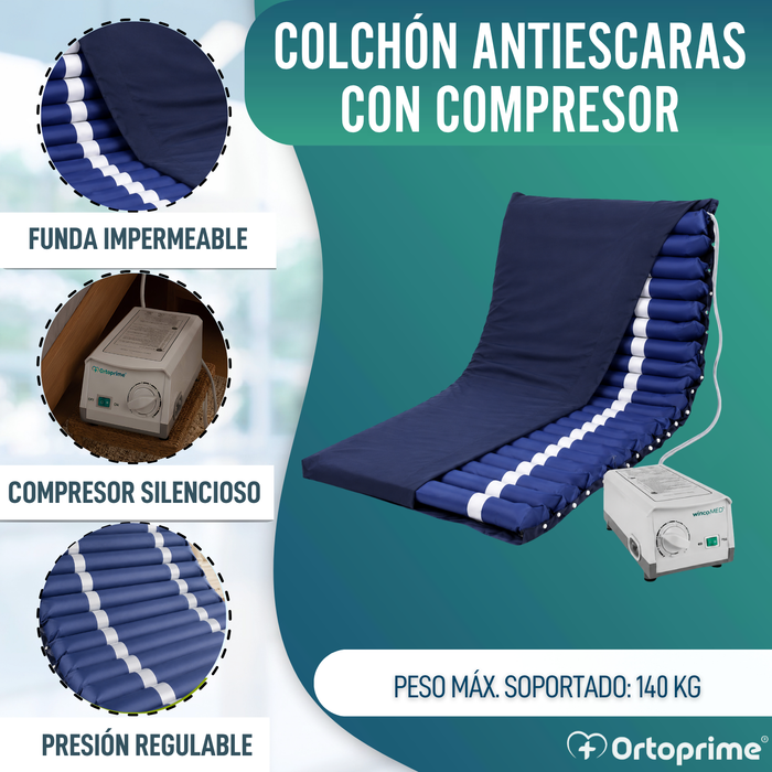 Colchón Antiescaras con Compresor MAXIPLUS