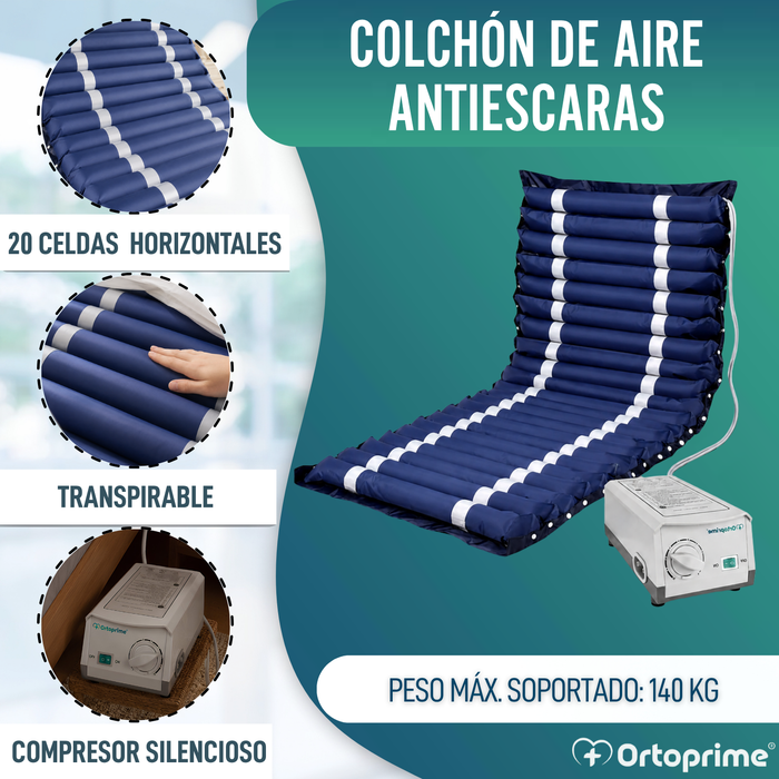 Colchón Antiescaras de Aire con Compresor Silence para Cama
