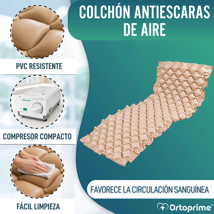 Colchón Antiescaras con Compresor y Celdas Aire Alternante