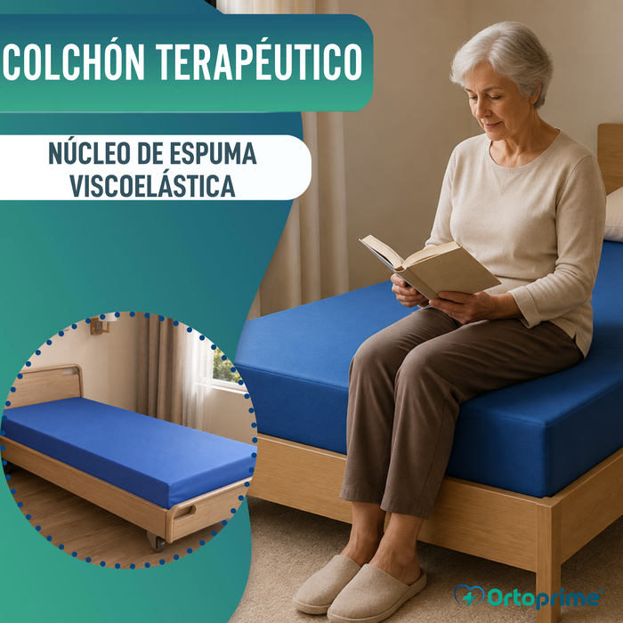 Colchón Antiescaras Viscoelástico + Funda | 90 x 190 cm