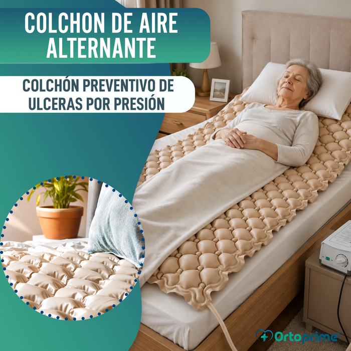 Colchón Antiescaras con Compresor y Celdas Aire Alternante
