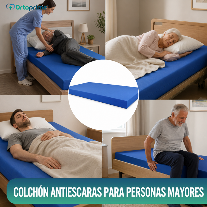 Colchón Antiescaras Viscoelástico + Funda | 90 x 190 cm