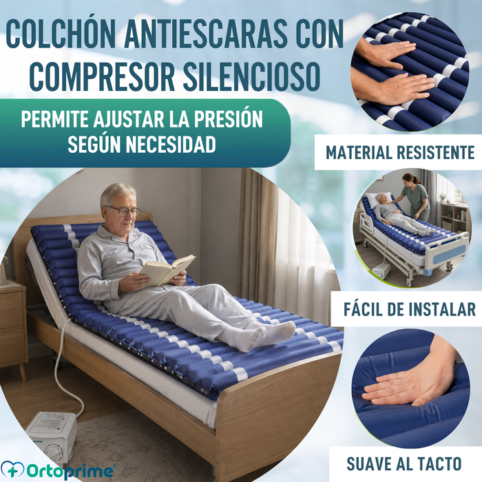 Colchón Antiescaras con Compresor MAXIPLUS