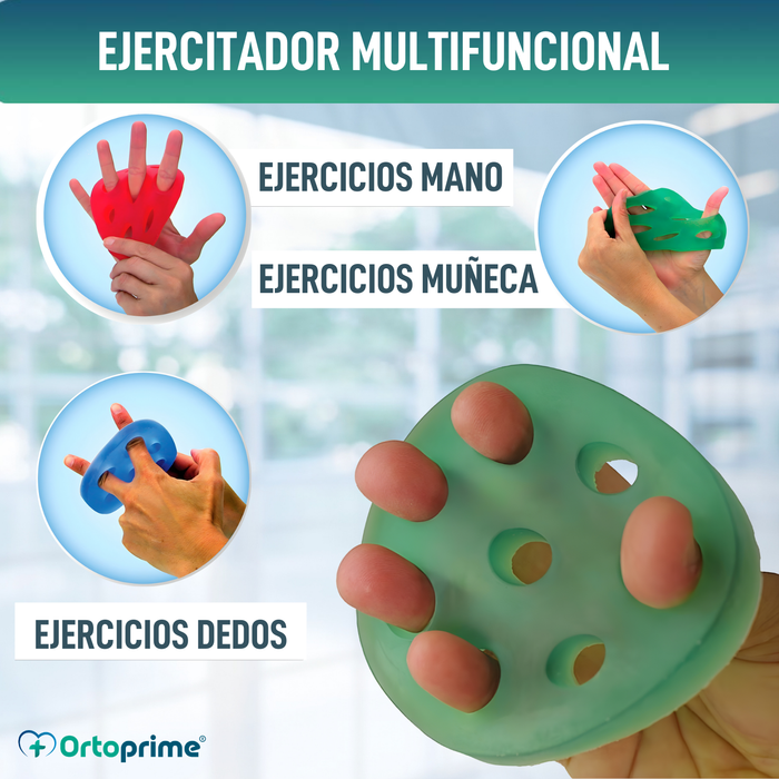 Ejercitador Extensor de Silicona para Dedos | 4 Niveles de Resistencia
