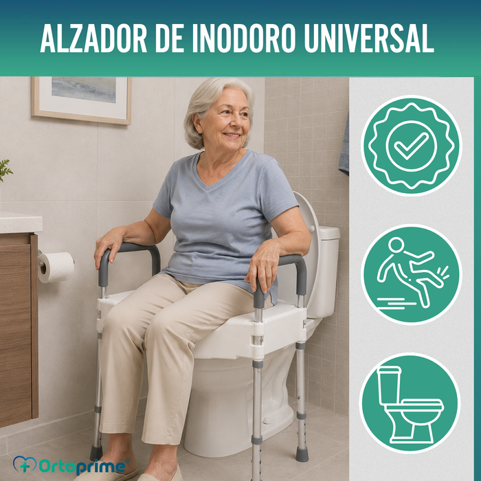 Elevador WC 12cm con patas | Universal