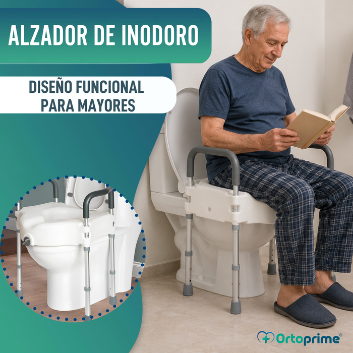 Elevador WC 12cm con patas | Universal