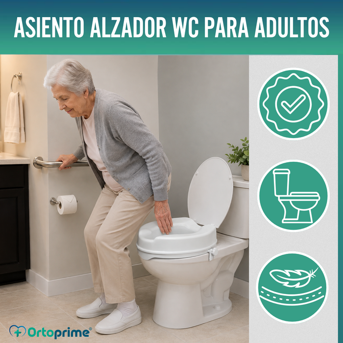 Elevador WC Con Tapa 10 cm | Universal