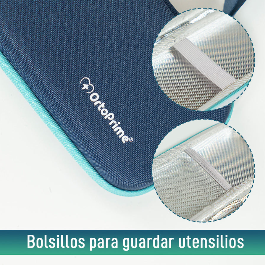 Estuche Insulina Isotérmico con 2 Bolsas Gel Frío y Cremallera — OrtoPrime