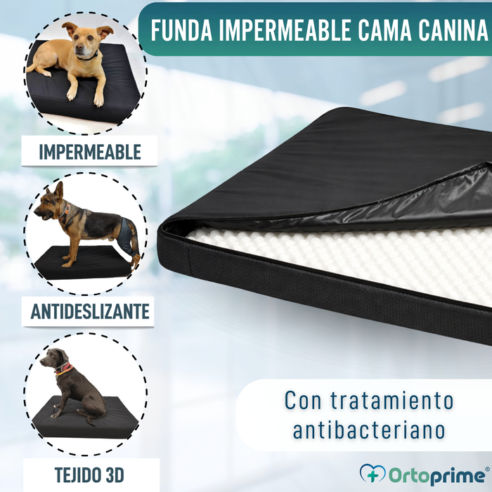 Funda Impermeable para Colchón Ortopédico Canino | 4 Medidas