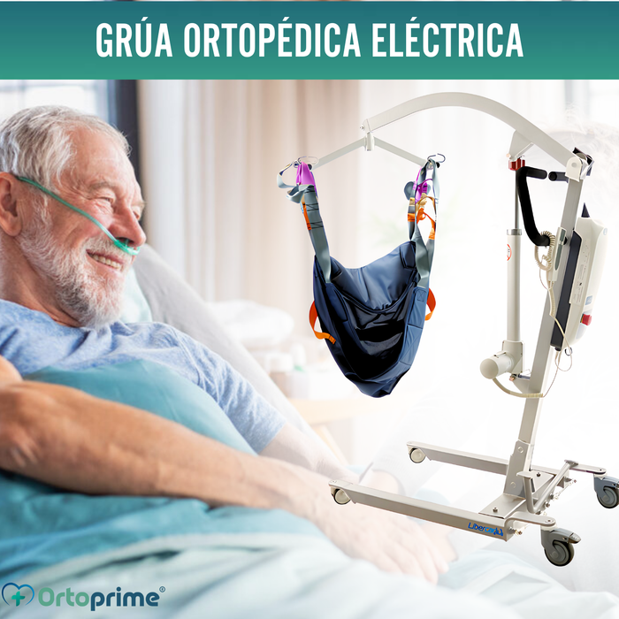 Grúa Ortopédica con Arnés para Soporte de Cabeza Incluido