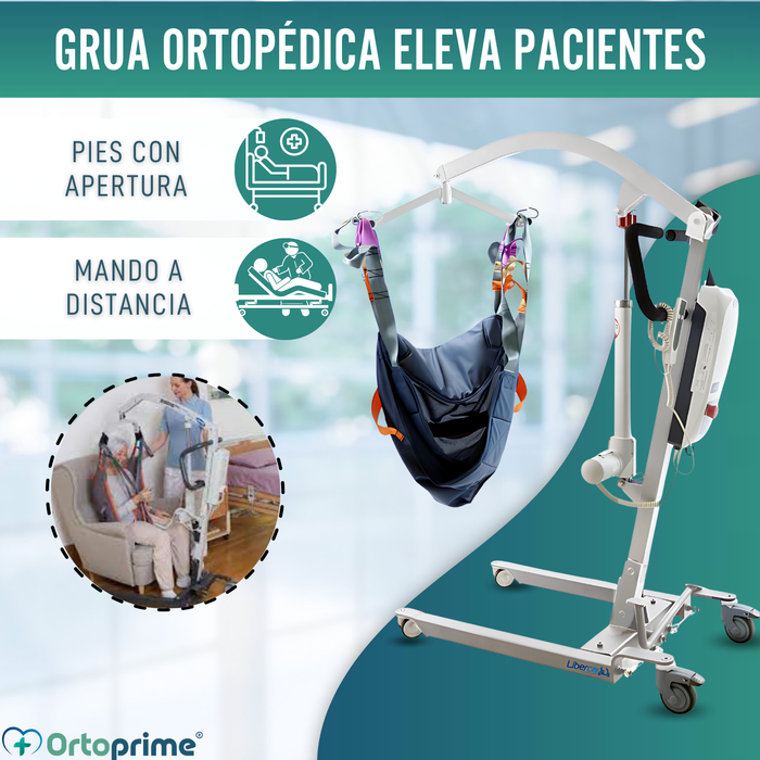 Grúa para Elevar Pacientes Alta Calidad | Arnés Incluido