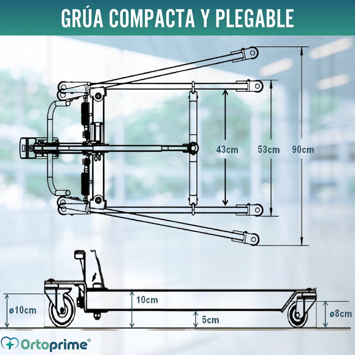 Grúa Ortopédica | Arnés con Soporte de Cabeza Incluido