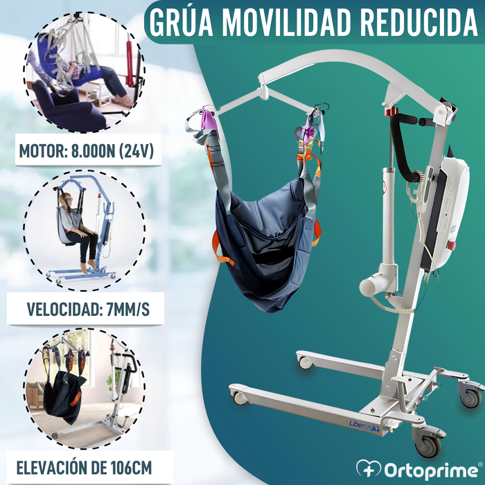 Grúa para Elevar Pacientes Alta Calidad | Arnés Incluido