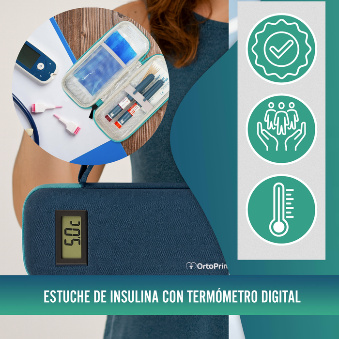 Estuche para Insulina con Termómetro| Nevera para Diabéticos