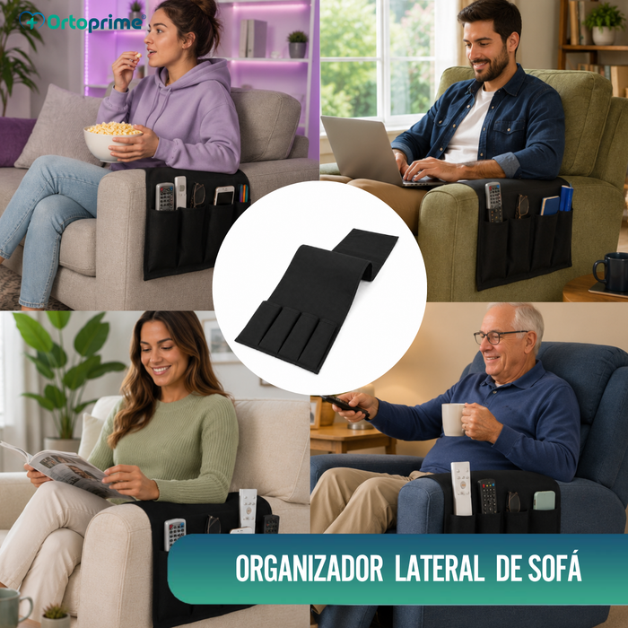 Organizador de Reposabrazos Sillón 5 Bolsillos | Antideslizante