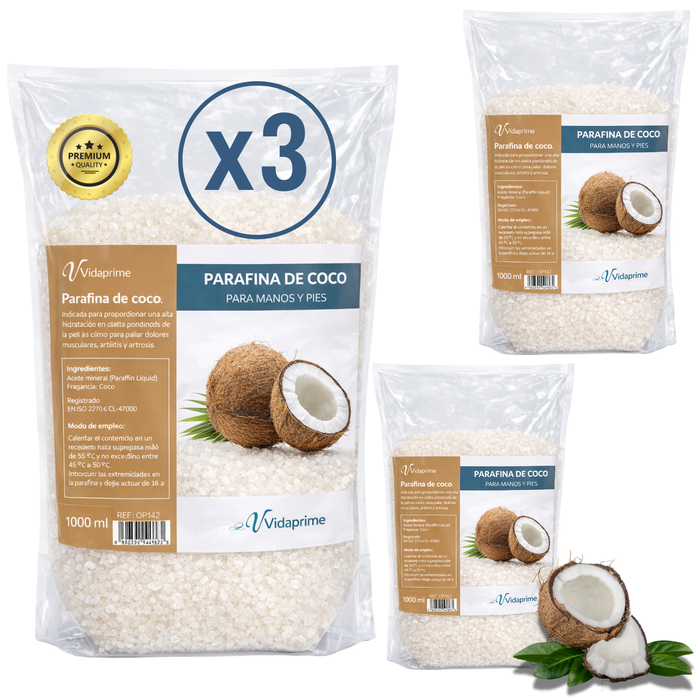Pack Parafina Antioxidante para Manos y Pies 3000 ml | Coco