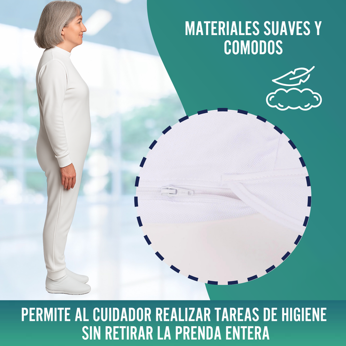 Pijama Antipañal con Cremallera | Manga Larga