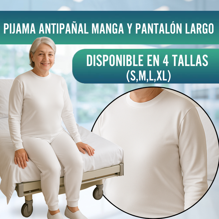 Pijama Antipañal con Cremallera | Manga Larga