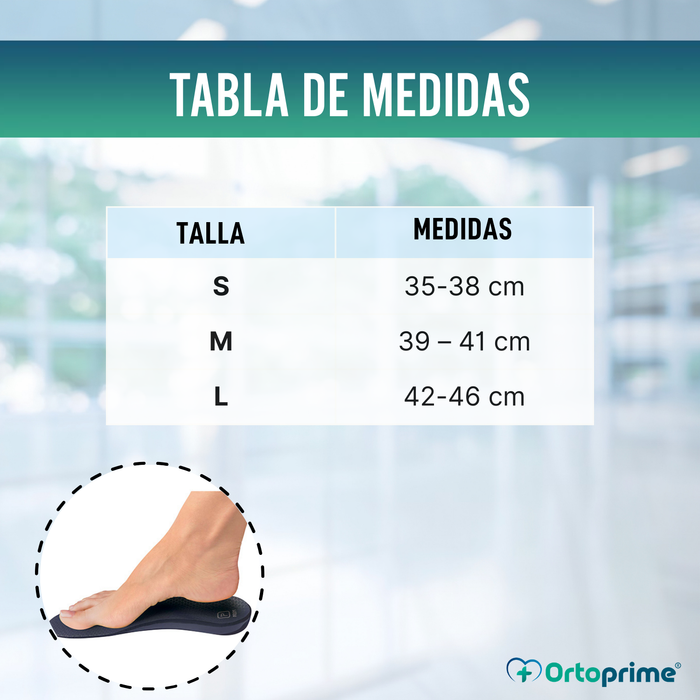 Plantillas Ortopédicas para Fascitis Plantar | 3 Tallas