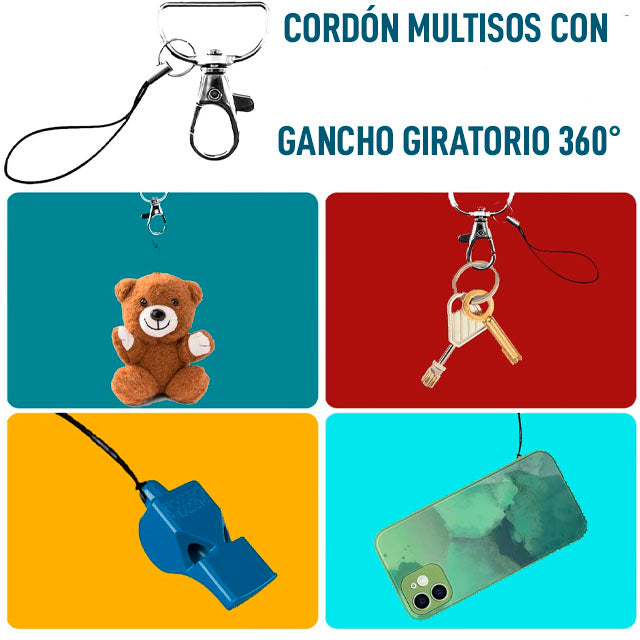 Porta Tarjetas Con Cordón Multicolor – 18 Piezas, Para Identificación, Oficina, Estudiantes O Eventos