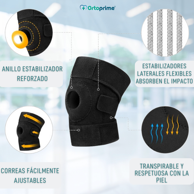 Rodillera Ajustable Menisco y Ligamento Protector de Rótula