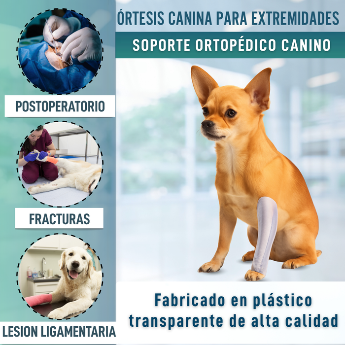 Férula Rápida para Extremidades de Perros y Gatos | 3 Tallas