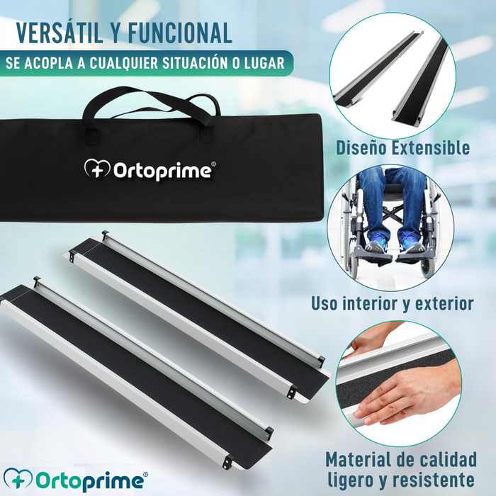 Rampas Telescópicas para Silla de Ruedas Resistentes 270kg
