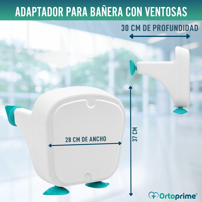 Soporte Reductor para Bañera con Ventosas | Adaptable