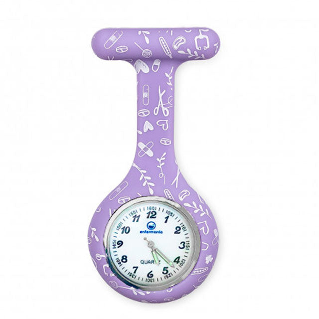 Reloj Enfermera con Funda Silicona con Doble Dial Estampados