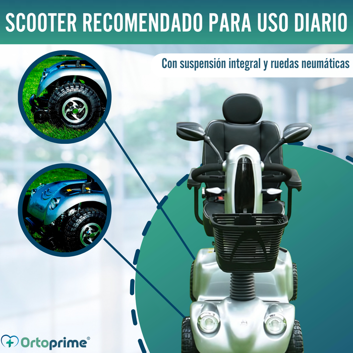 Scooter Eléctrico para Adultos | Suspensión Integral 4 Ruedas
