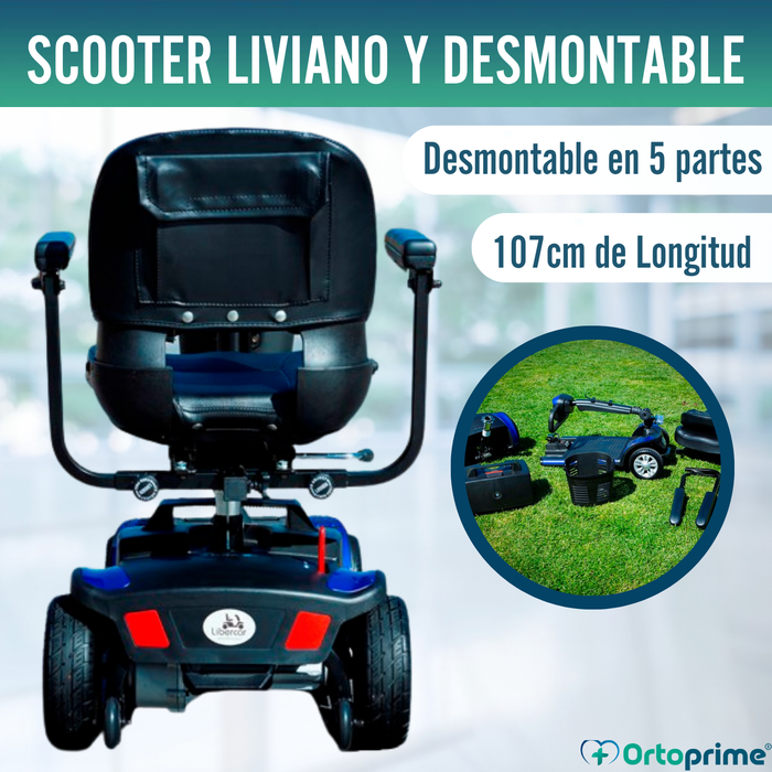 Scooter Eléctrico Compacto y Desmontable | 4 Ruedas