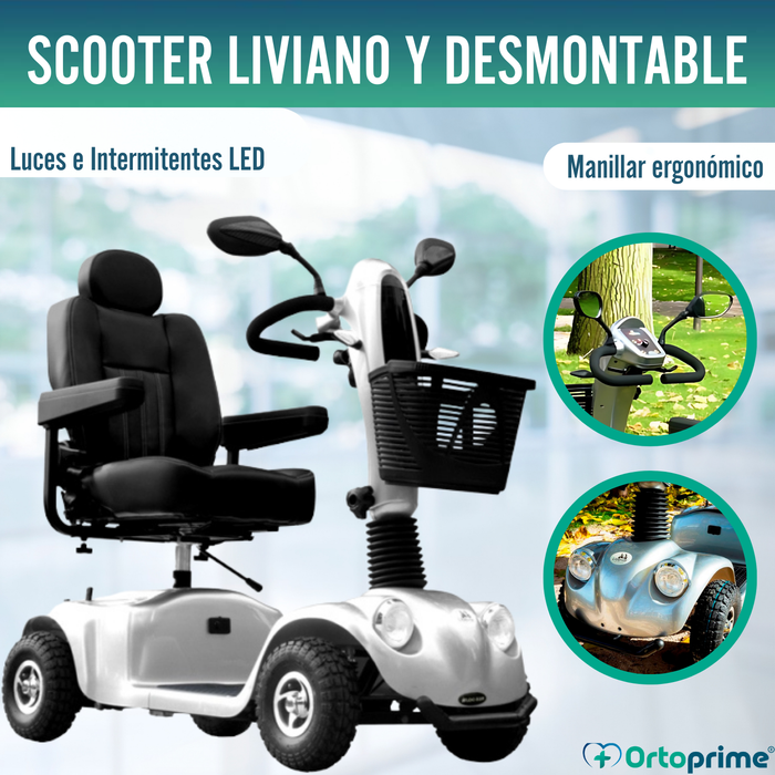 Scooter Eléctrico para Adultos | Suspensión Integral 4 Ruedas