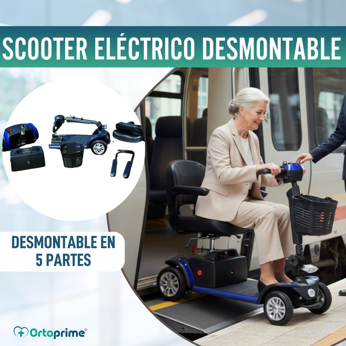 Scooter Desmontable Eléctrico con Batería de Litio Extraíble