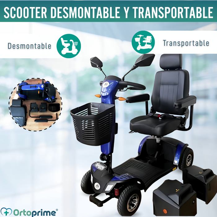 Scooter para Discapacitados Compacto | Suspensión Integral