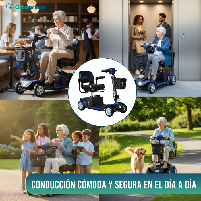 Scooter Desmontable Eléctrico con Batería de Litio Extraíble