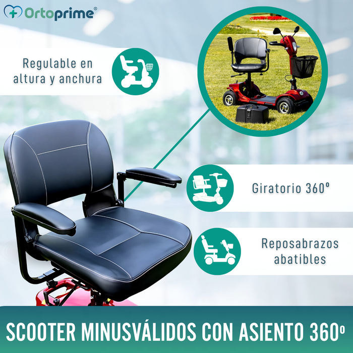 Scooter Movilidad Reducida Plegable | Amortiguación Integral