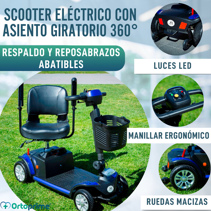 Scooter Desmontable Eléctrico con Batería de Litio Extraíble