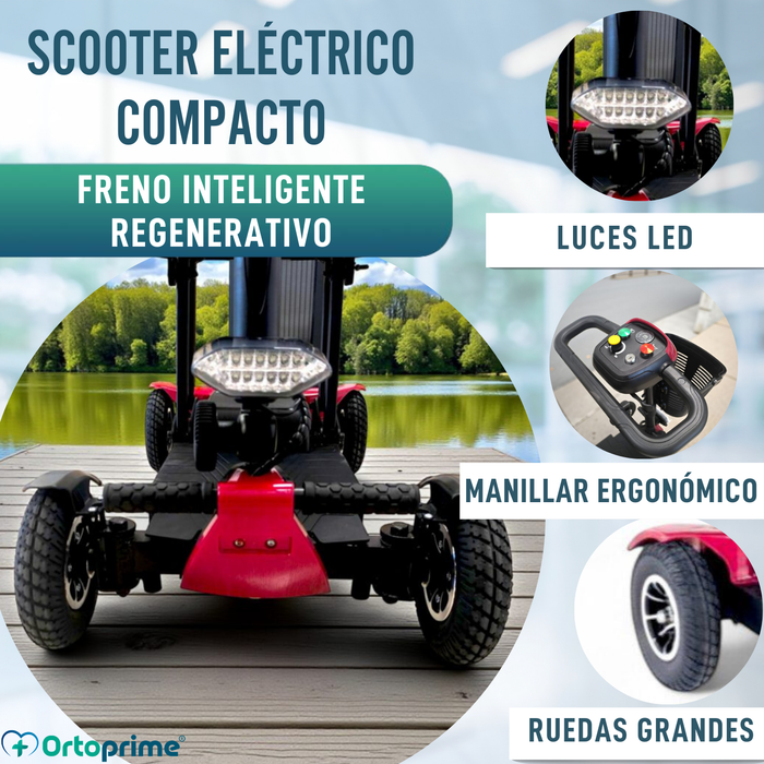 Scooter Eléctrico Ligero y Plegable | Estructura de Aluminio